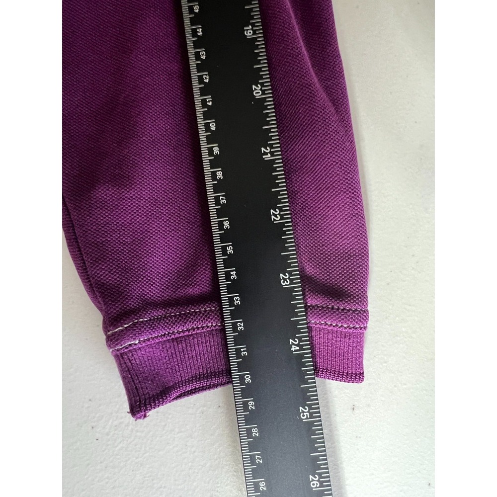 Tommy Bahama Island Zone Men's XL Polo Shirt Long Sleeve Purple Supima Vacation - Picture 7 of 10